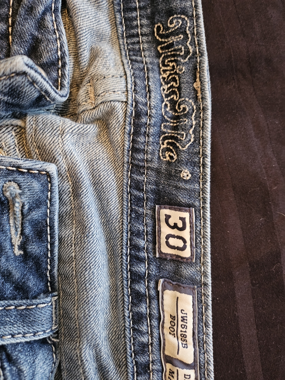Miss Me Women's Blue Embellished Bootcut Jeans - Picture 5 of 9